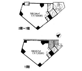板橋区南町売ビル 画像5(間取図)