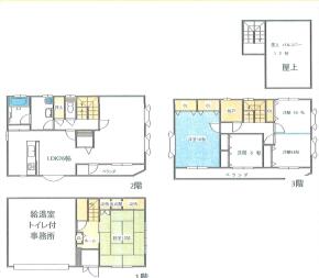 大間木事務所住宅 画像5(間取図)