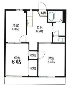 草加青栁アパート 画像5(間取図)