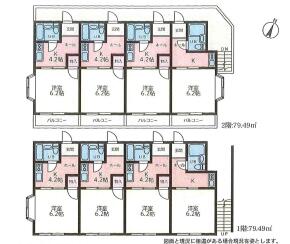 越谷蒲生アパート 画像5(間取図)